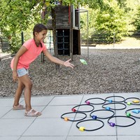 Beleduc jeu d’anneaux et de sacs à lancer - Jump & Throw pour enfants