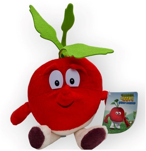 Radijs pluche knuffel rood 26cm - zachte speelgoed groente knuffel-2