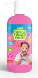 Bouteille de peinture visage et doigts rose 1L avec pompe peinture enfant maquillage