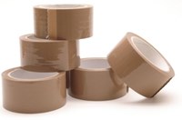6 rouleaux de ruban d'emballage marron 66 m*48 mm bas