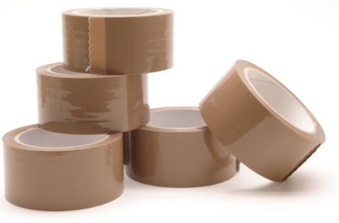 6 rouleaux de ruban d'emballage marron 66 m*48 mm bas