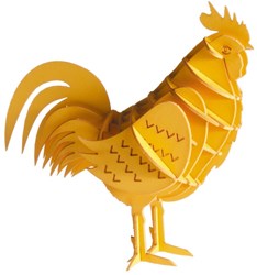 Maquette papier 3D FRIDOLIN - Coq
