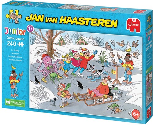 Jumbo puzzel Jan van Haasteren Junior schaatsen 240 stukjes kinderen-3