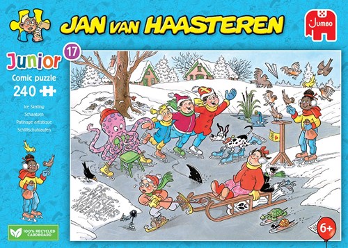 Jumbo puzzel Jan van Haasteren Junior schaatsen 240 stukjes kinderen-2