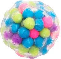 Stimove squishy bal speelgoed set van 12 stuks stressbal neon kleuren-2