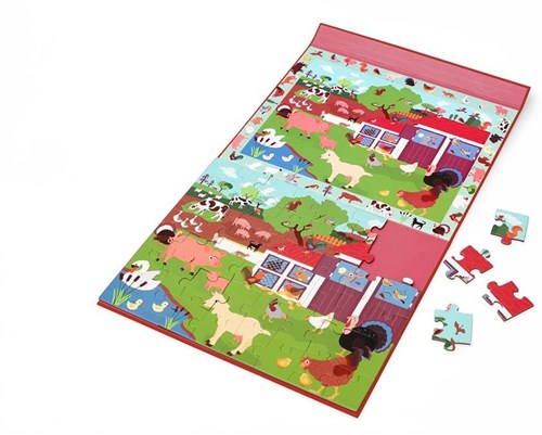 SCRATCH 2 In 1 Magnetische Puzzel - Ontdekkingsspel - Boerderij