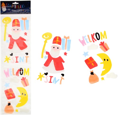 Sint Raamstickers 4 ass. ST802
