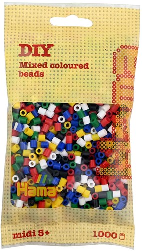 Hama strijkkralen - creatieve mix 1000 stuks kunststof kralen