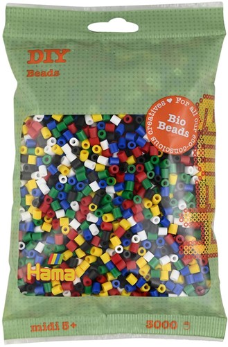 Hama Bio Perles à Repasser mélange de couleurs - 3000 pièces jouet écologique