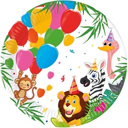 Globos papieren borden jungle ballonnen FSC - kinderfeestje 8 stuks
