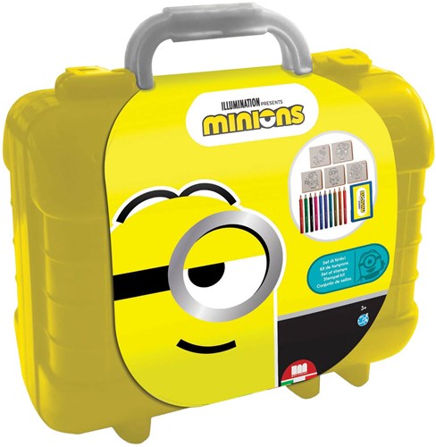 Multiprint valise de coloriage Minions set de tampons et dessin pour enfants