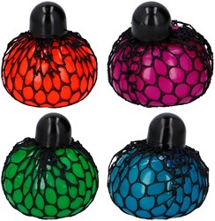 Stressbal net kleur speelgoed anti-stress bal kunststof