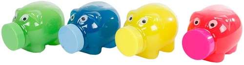 Jouet Cochon Slime Professor Slime 135 grammes figurine rose-2