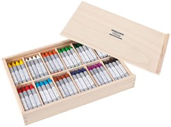Creall boîte de rangement crayons cire 144 pièces - set coloriage