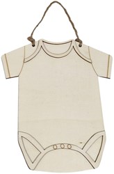 Playwood décoration body bébé en bois avec corde - cadeau naissance DIY