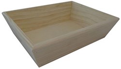 Playwood bac en bois pour jeu sensoriel - pin - 25x16,5 cm