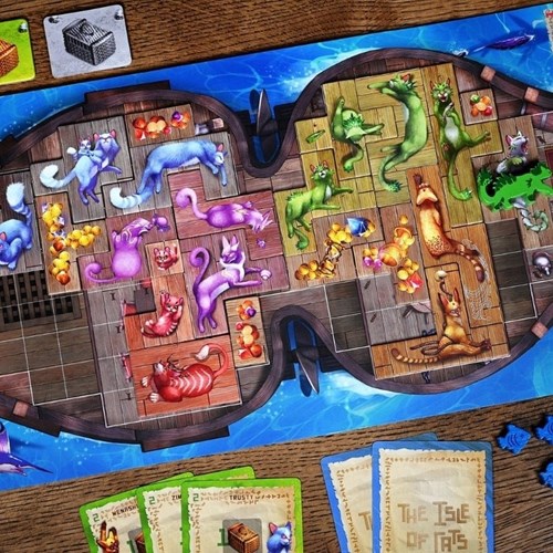 Asmodee extension jeu de société The Isle of Cats Boat Pack jeu stratégique-3