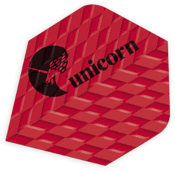 Unicorn dart flights Q.100 Plus rood - 100 micron - standaard
