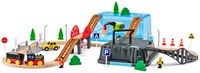 Woody jouet train en boîte - circuit en bois et plastique