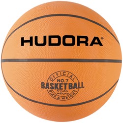 Hudora basketbal rubber 24 cm - Kinderspeelgoed sportbal multicolor