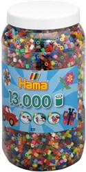 Hama perles à repasser - grand pot avec 13 000 perles couleurs mixtes