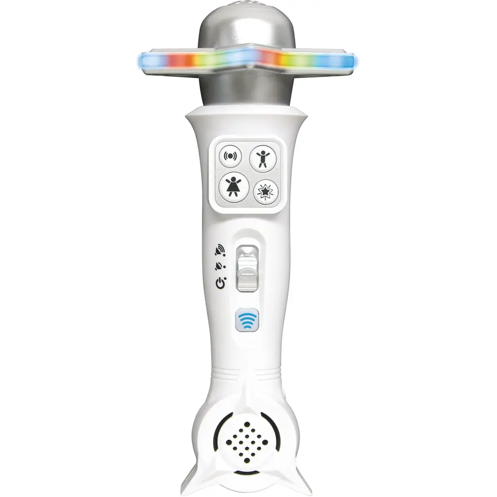 Vedes micro karaoké sans fil avec changeur de voix et effets lumineux