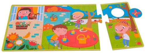 APLI Kids puzzle cherche et trouve saisons - jouet éducatif en carton-3