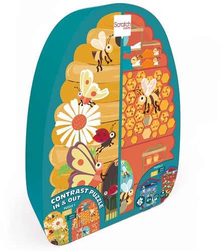 Puzzle SCRATCH 2 faces - Abeilles-3