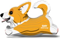 Eugy 3D puzzel Welsh Corgi hond - duurzaam karton knutselset-3