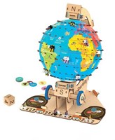 Smart Games Globe Trotters educatief constructiespeelgoed houten wereldbol-3