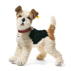 Steiff knuffel fFox Terrier Foxy, wit/bruin/zwart