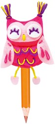 Avenir embout crayon hibou - embout coloré en plastique pour enfants