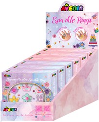 Avenir glitterringen knutselset - creatieve sieraden maken