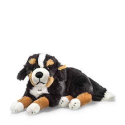 Steiff knuffel Berner Sennenhond pluche Senni zwart bruin wit 45 cm