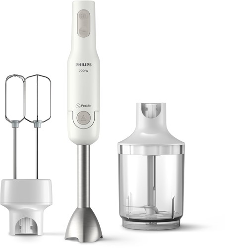 Philips Staafmixer HR2546/00 ProMix met XL -fijnsnijder en dubbele klopper-3