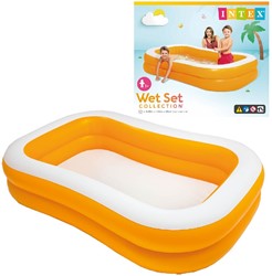 Piscine gonflable Intex Mandarin - 229 x 147 x 46 cm