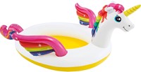 Intex zwembad unicorn opblaasbaar speelbad 272x193x104 cm waterpret