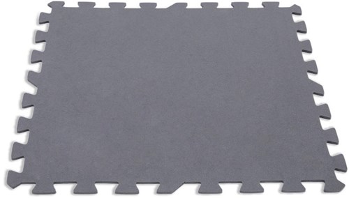 Intex vloertegels beschermmat 8 stuks 50x50x0.5cm grijs kunststof