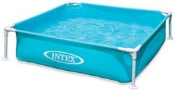 Intex mini zwembad met frame blauw - 122 x 122 x 30 cm