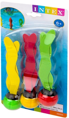 Intex duik speelgoed set - 3 onderwater fun balls zwembad-3