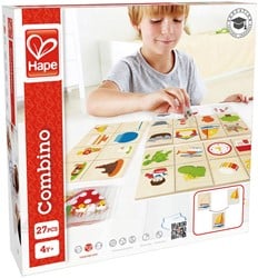 Hape combinatie spel Combino - educatief houten denkspel voor kinderen