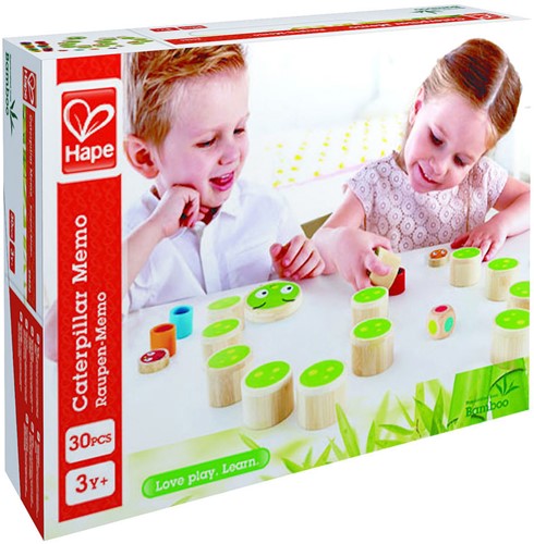 Hape Memory spel bamboe rupsen