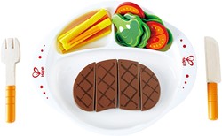 Hape Steak en groente