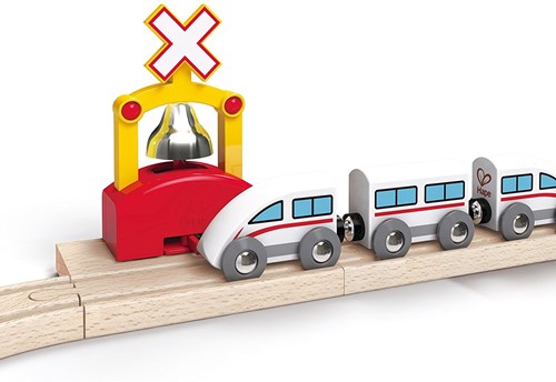 Hape cloche de train automatique accessoire jouet en bois-3