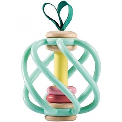Hape grijpspeelgoed appel - bijtring baby - houten speelgoed