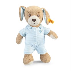Steiff knuffel slaaplekker hond, blauw