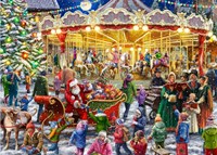 Tucker's Fun Factory puzzle de Noël puzzle Cheerful Christmas Carousel 1000 pièces
