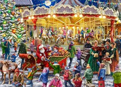 Tucker's Fun Factory puzzle de Noël puzzle Cheerful Christmas Carousel 1000 pièces