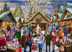 Tucker's Fun Factory puzzle de Noël Merry Christmas Market 1000 pièces