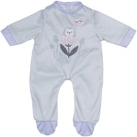 BABY born vêtement poupée grenouillère menthe 43cm motif forêt durable-2